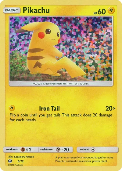 Pikachu - McDonald’s Collection 2019 - ilustração de Kagemaru Himeno