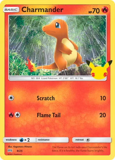 Charmander - McDonald’s Collection 2021 - ilustração de Kagemaru Himeno
