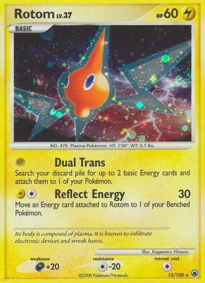 Rotom - Majestic Dawn - ilustração de Kagemaru Himeno