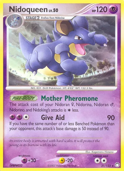 Nidoqueen - Tesouros Misteriosos - ilustração de Kagemaru Himeno