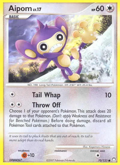 Aipom - Tesouros Misteriosos - ilustração de Kagemaru Himeno