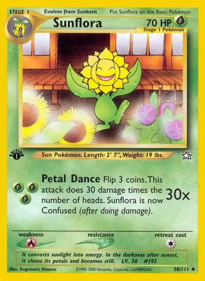 Sunflora - Neo Genesis - ilustração de Kagemaru Himeno