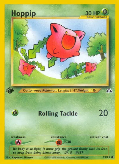 Hoppip - Neo Discovery - ilustração de Kagemaru Himeno
