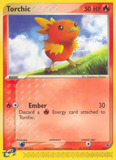 Torchic - Promos Black Star (Nintendo) - ilustração de Kagemaru Himeno