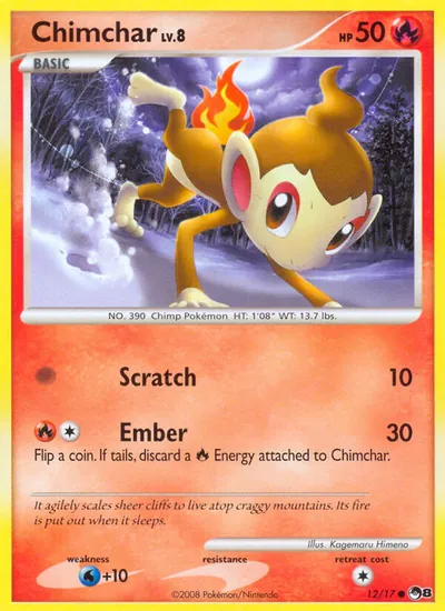 Chimchar - POP Series 8 - ilustração de Kagemaru Himeno