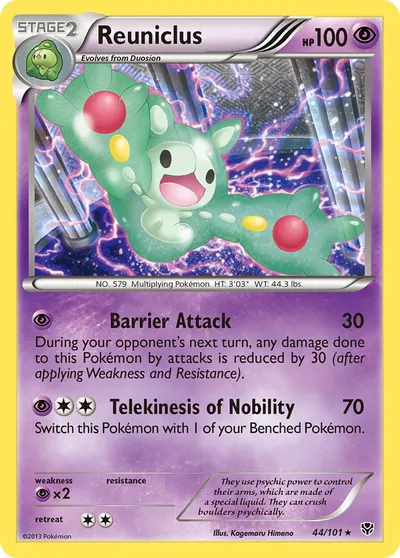 Reuniclus - Explosão de Plasma - ilustração de Kagemaru Himeno
