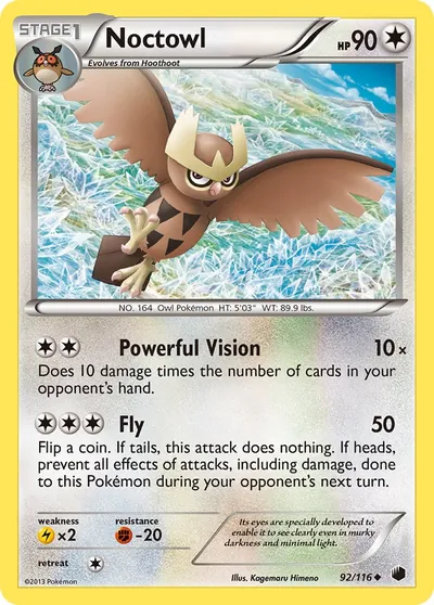 Noctowl - Congelamento de Plasma - ilustração de Kagemaru Himeno