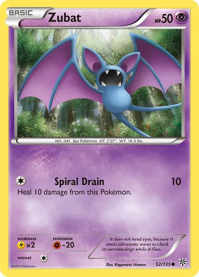 Zubat - Tempestade de Plasma - ilustração de Kagemaru Himeno