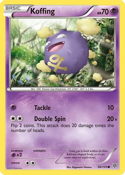 Koffing - Tempestade de Plasma - ilustração de Kagemaru Himeno