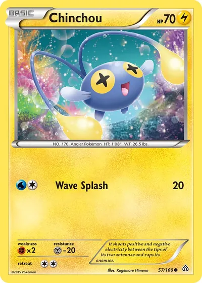 Chinchou - Conflito Primitivo - ilustração de Kagemaru Himeno