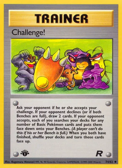 Challenge! - Team Rocket - ilustração de Kagemaru Himeno