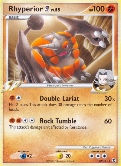 Rhyperior 4 - Rising Rivals - ilustração de Kagemaru Himeno