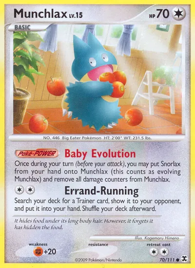 Munchlax - Rising Rivals - ilustração de Kagemaru Himeno