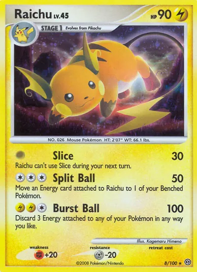 Raichu - Stormfront - ilustração de Kagemaru Himeno