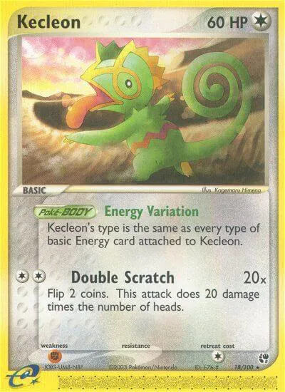 Kecleon - Sandstorm - ilustração de Kagemaru Himeno