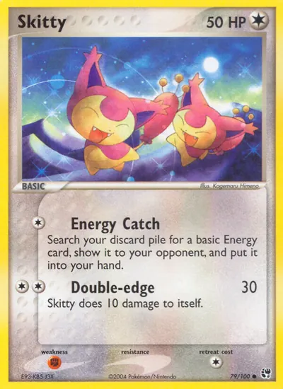 Skitty - Sandstorm - ilustração de Kagemaru Himeno