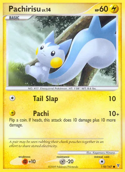 Pachirisu - Supreme Victors - ilustração de Kagemaru Himeno