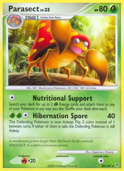 Parasect - Supreme Victors - ilustração de Kagemaru Himeno