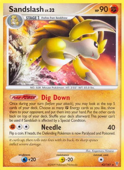Sandslash - Supreme Victors - ilustração de Kagemaru Himeno