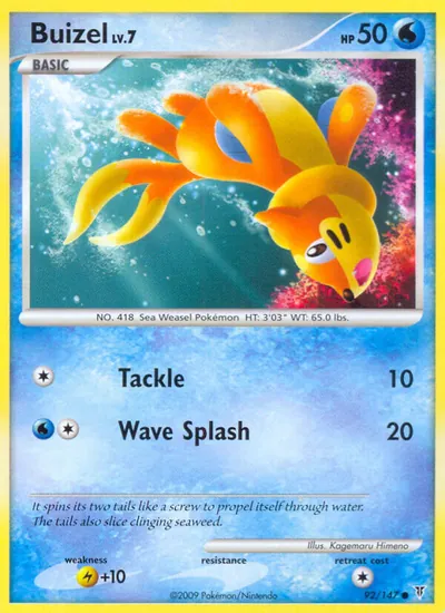 Buizel - Supreme Victors - ilustração de Kagemaru Himeno
