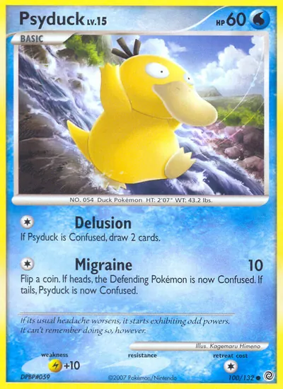 Psyduck - Maravilhas Secretas - ilustração de Kagemaru Himeno
