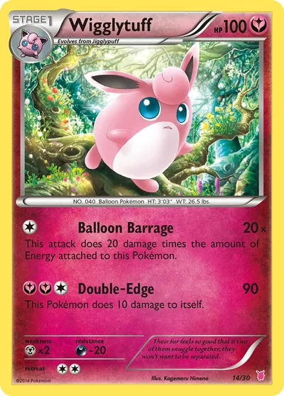 Wigglytuff - XY Trainer Kit: Wigglytuff - ilustração de Kagemaru Himeno