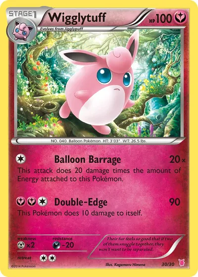 Wigglytuff - XY Trainer Kit: Wigglytuff - ilustração de Kagemaru Himeno