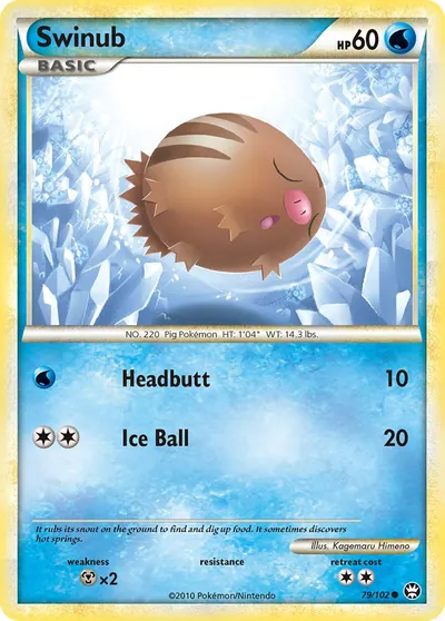 Swinub - Triunfante - ilustração de Kagemaru Himeno