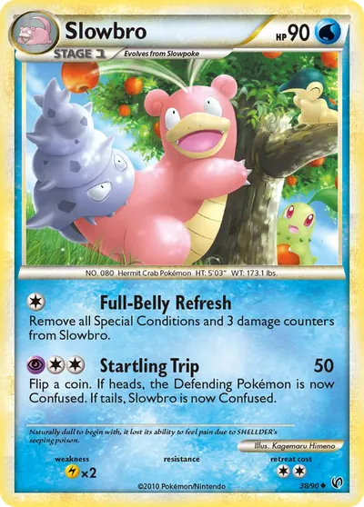Slowbro - Destemido - ilustração de Kagemaru Himeno