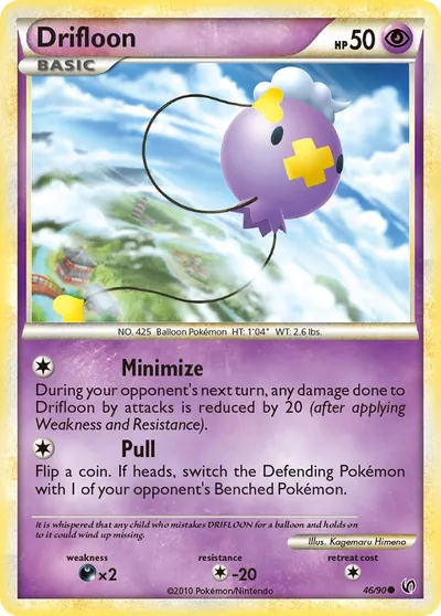 Drifloon - Destemido - ilustração de Kagemaru Himeno