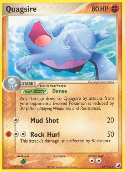 Quagsire - Unseen Forces - ilustração de Kagemaru Himeno