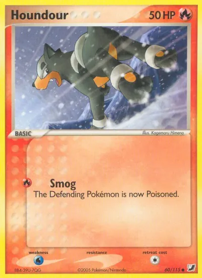 Houndour - Unseen Forces - ilustração de Kagemaru Himeno