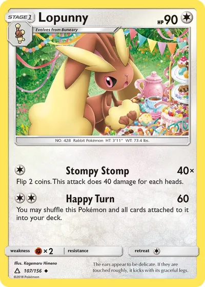 Lopunny - Ultraprisma - ilustração de Kagemaru Himeno