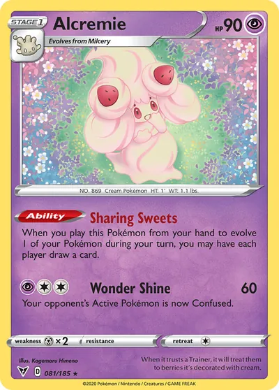 Alcremie - Voltagem Vívida - ilustração de Kagemaru Himeno