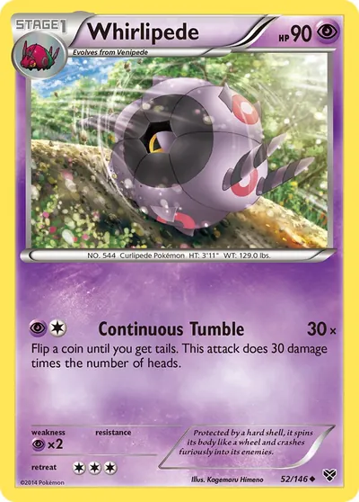 Whirlipede - XY - ilustração de Kagemaru Himeno