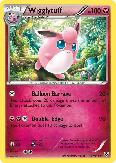 Wigglytuff - XY - ilustração de Kagemaru Himeno