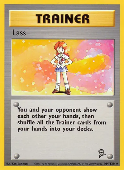 Lass - Base Set 2 - ilustração de Ken Sugimori