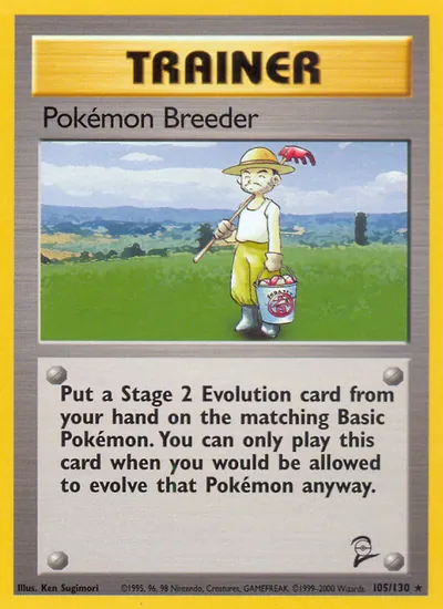 Criadora de Pokémon - Base Set 2 - ilustração de Ken Sugimori