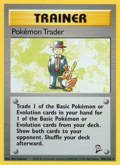 Pokémon Trader - Base Set 2 - ilustração de Ken Sugimori