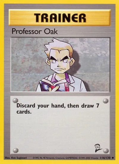 Professor Carvalho - Base Set 2 - ilustração de Ken Sugimori