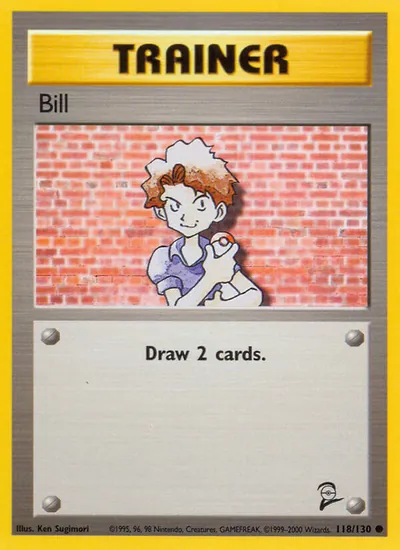 Bill - Base Set 2 - ilustração de Ken Sugimori