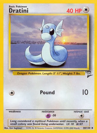 Dratini - Base Set 2 - ilustração de Ken Sugimori