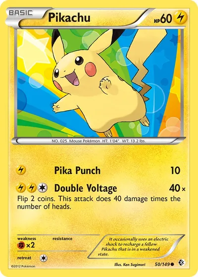 Pikachu - Fronteiras Cruzadas - ilustração de Ken Sugimori