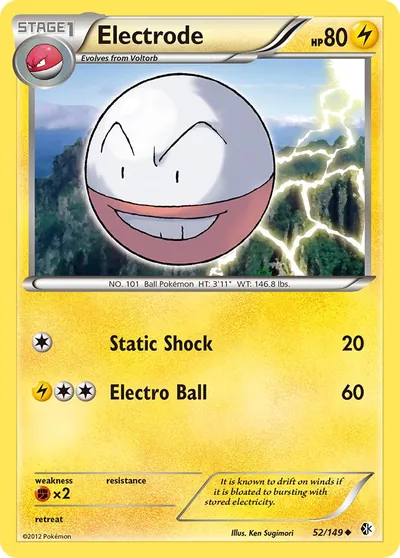 Electrode - Fronteiras Cruzadas - ilustração de Ken Sugimori