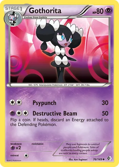 Gothorita - Fronteiras Cruzadas - ilustração de Ken Sugimori