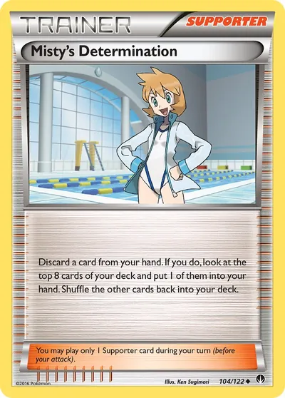 Determinação da Misty - Turbo Colisão - ilustração de Ken Sugimori