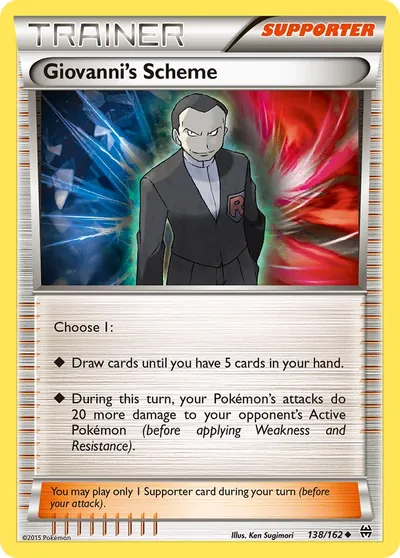 Esquema do Giovanni - Turbo Revolução - ilustração de Ken Sugimori