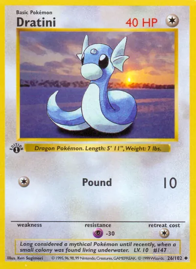 Dratini - Coleção Básica - ilustração de Ken Sugimori
