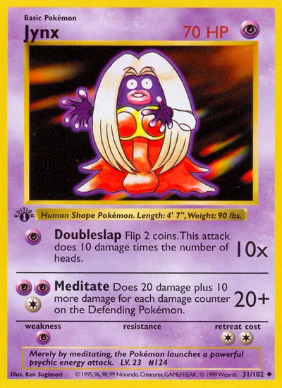Jynx - Coleção Básica - ilustração de Ken Sugimori