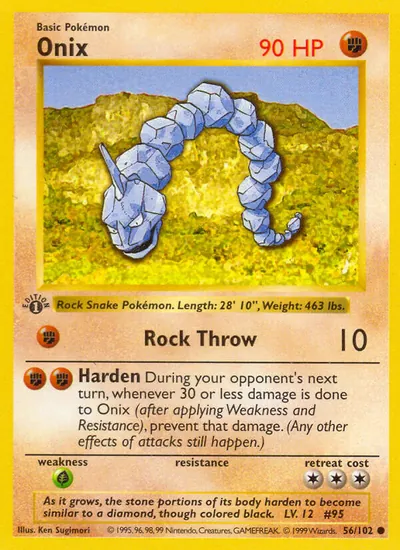 Onix - Coleção Básica - ilustração de Ken Sugimori
